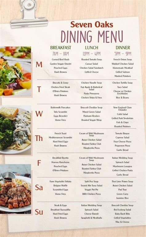 miu dining hall menu